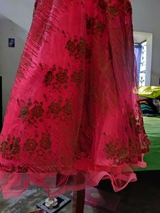 Pink Embroidered Dress