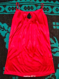 Satin Cami Nightdress - Yellow &amp; Pink