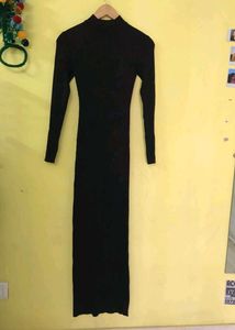Branded Black Maxi Dress (heavy item)
