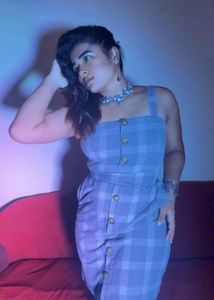 Chic Plaid Button-Front Dress