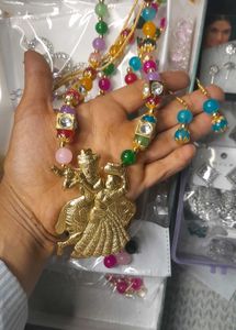 Radha Krishna Pendant Necklace