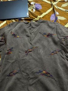 Patterned Long Sleeve Top