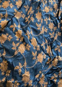 Stunning Blue &amp; Gold Lehenga Choli Set