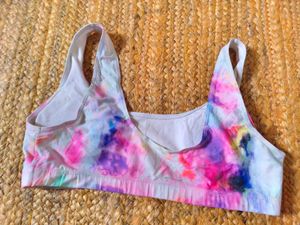 Colorful Tie-Dye Sports Bra