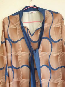 Retro Riviera Tied Blouse