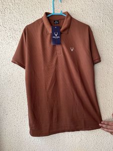 Allen Solly Men's Brown Polo T-Shirt newwdtag