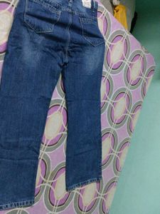 Women's Ripped Blue Jeans