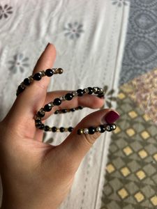 Import Quality- Black Beaded Bracelet