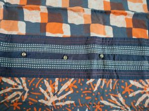 Blue With Orange Kurta