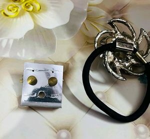 Womane Earrings &amp; Hair Band