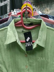 Zara Green Shirt