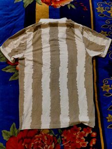 Striped Short Sleeve Polo Shirt