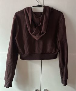 H&amp;M Cropped Zip-Up Hoodie