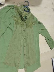 18.Elegant Green Embroidered Kurta