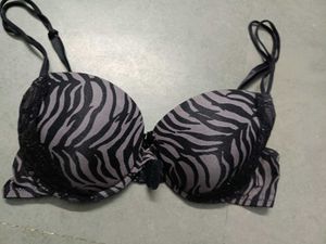 Stylish Zebra Print Bra