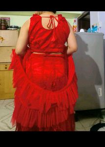 🎀Vibrant Red Lehenga Choli Set🎀