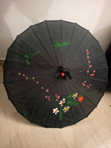 Decorative Black Parasol