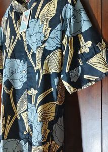 Chic Leaf Print Kurta Set