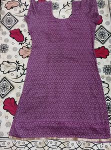 Beautiful Purple Printed Kurta