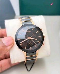 Rado Watch - Chronograph Black & Rose Gold FOR MEN