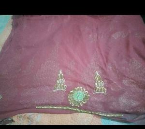 Embroidered Silk Saree