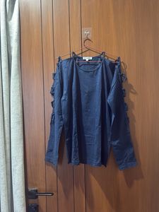 Blue Long Sleeve Top