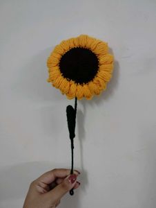 Handmade Crochet Sunflower Decor