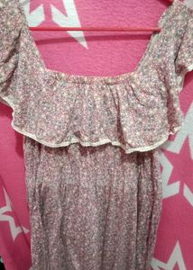 Floral Print Ruffle Dress