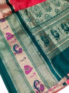 Red &amp; Gold Traditional Saree with blouse