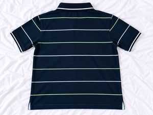 Vintage Navy Blue Striped Polo – Classic Ralph Lau