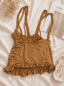 Stylish Ruched Button-Up Crop Top