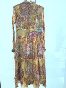 Bohemian Floral Print Midi Dress