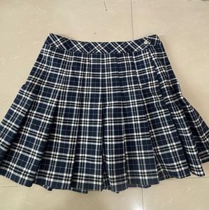 Mini check skirt H&M 🫐💙