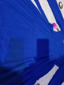 Vibrant Blue Textured Dress 💙