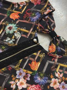 Printed Indo-Western Slit Kurta