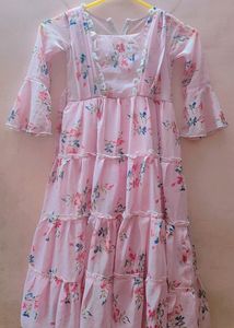 Pink Gown Georgette