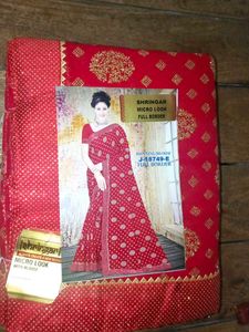 Traditional Bandhani Cotton Saree