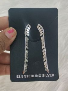 92.5 Sterling Silver Heavy Earings