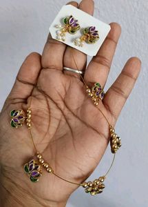 Lotus Design Jewellery Set