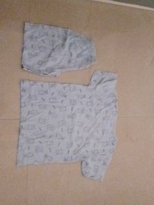 Cute Cartoon Print Pajama Set