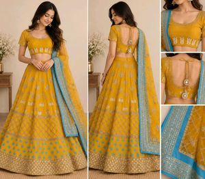 Pdp bridal lehenga set with heavy dupatta