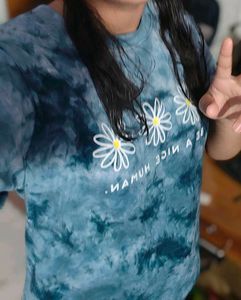 Tie-dye Graphic Print T-Shirt