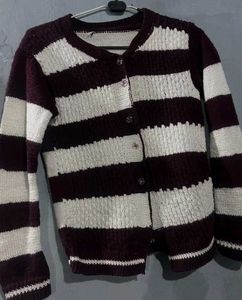 Cozy Striped Knit Cardigan