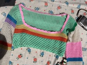 Colorful Crochet Crop Top