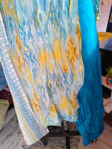 Boho Print Kurta Set with Dupatta