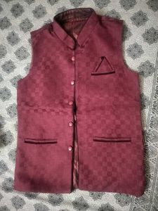 Maroon Nehru Jacket