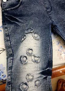 Trendy Ripped Blue dangree