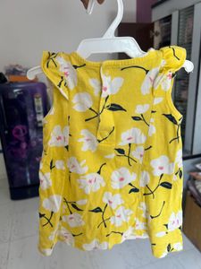 Carter's Yellow Floral Baby Girl Top