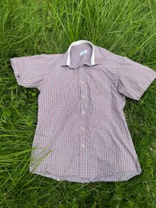 Men's Short Sleeve Checked Shirt