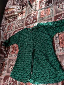 Emerald Green Embellished Top